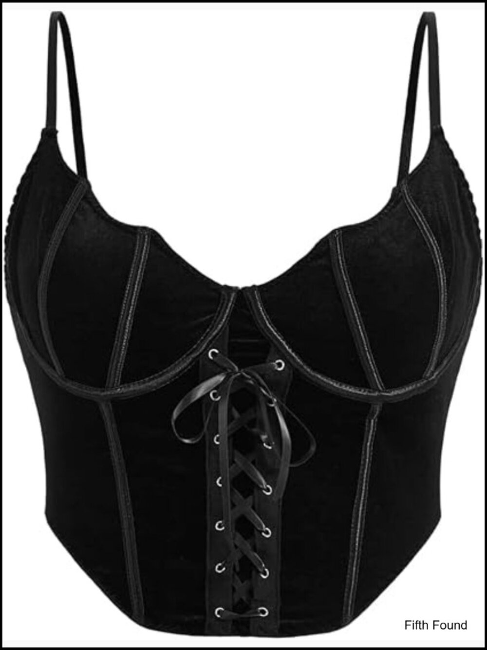 Plus Size Gothic Lace Up Corset Top Sleeveless Crop Camisole